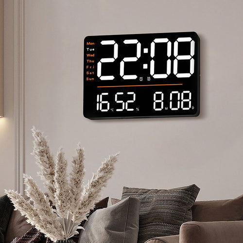 Digital Alarm Clock with Multifunction Temperature and Day of the Week Display Bowlift