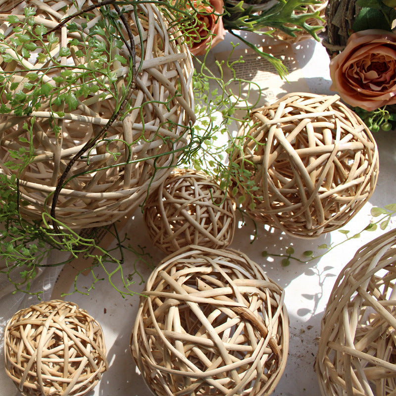 Decorative natural material decor ball Bowlift
