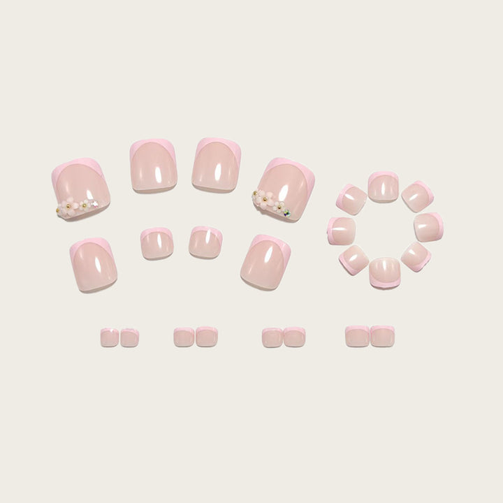 Nail Art Set with Floral Details Bowlift