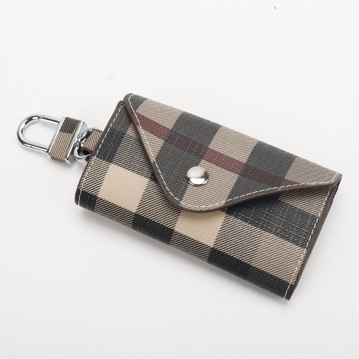 Checkered Pattern Keychain Wallet Bowlift
