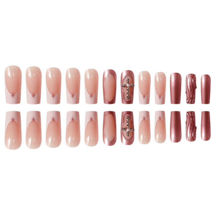 Decorative Long Sculpted Nail Art Enhancements Bowlift