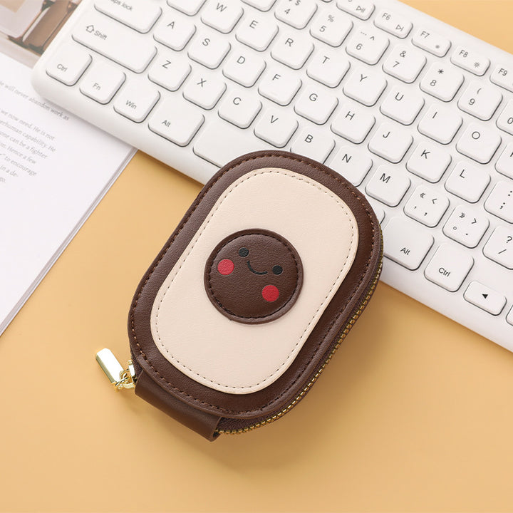 Cute Character Zippered Coin Pouch Bowlift