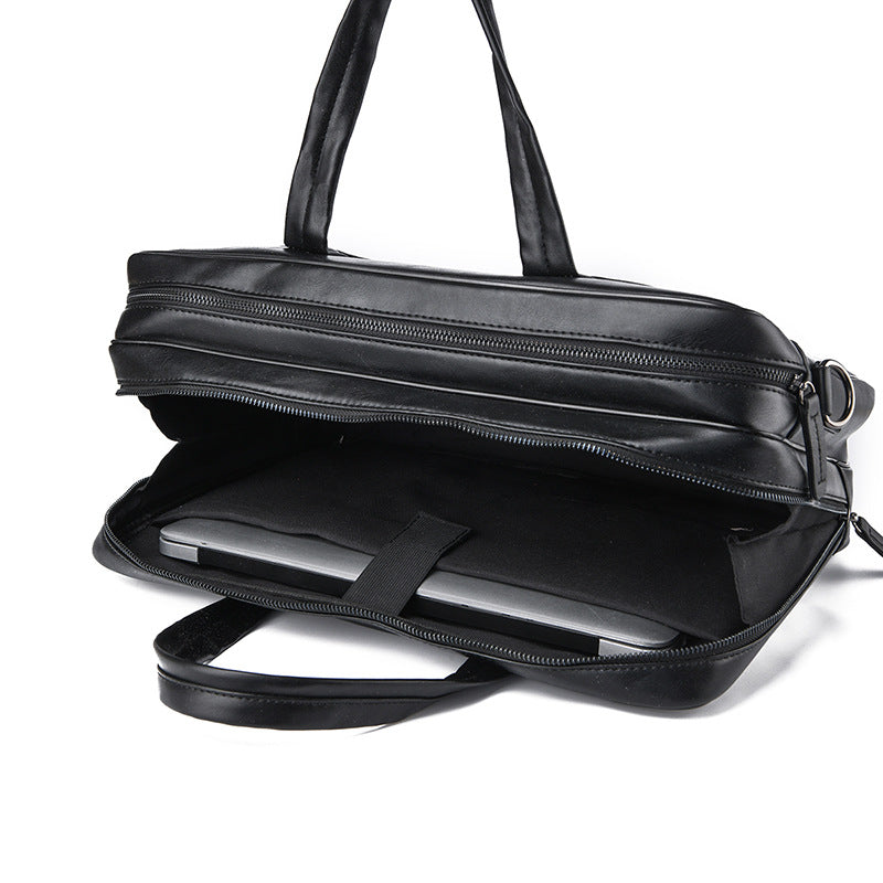Professional Leather Briefcase Bowlift