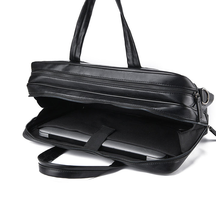 Professional Leather Briefcase Bowlift