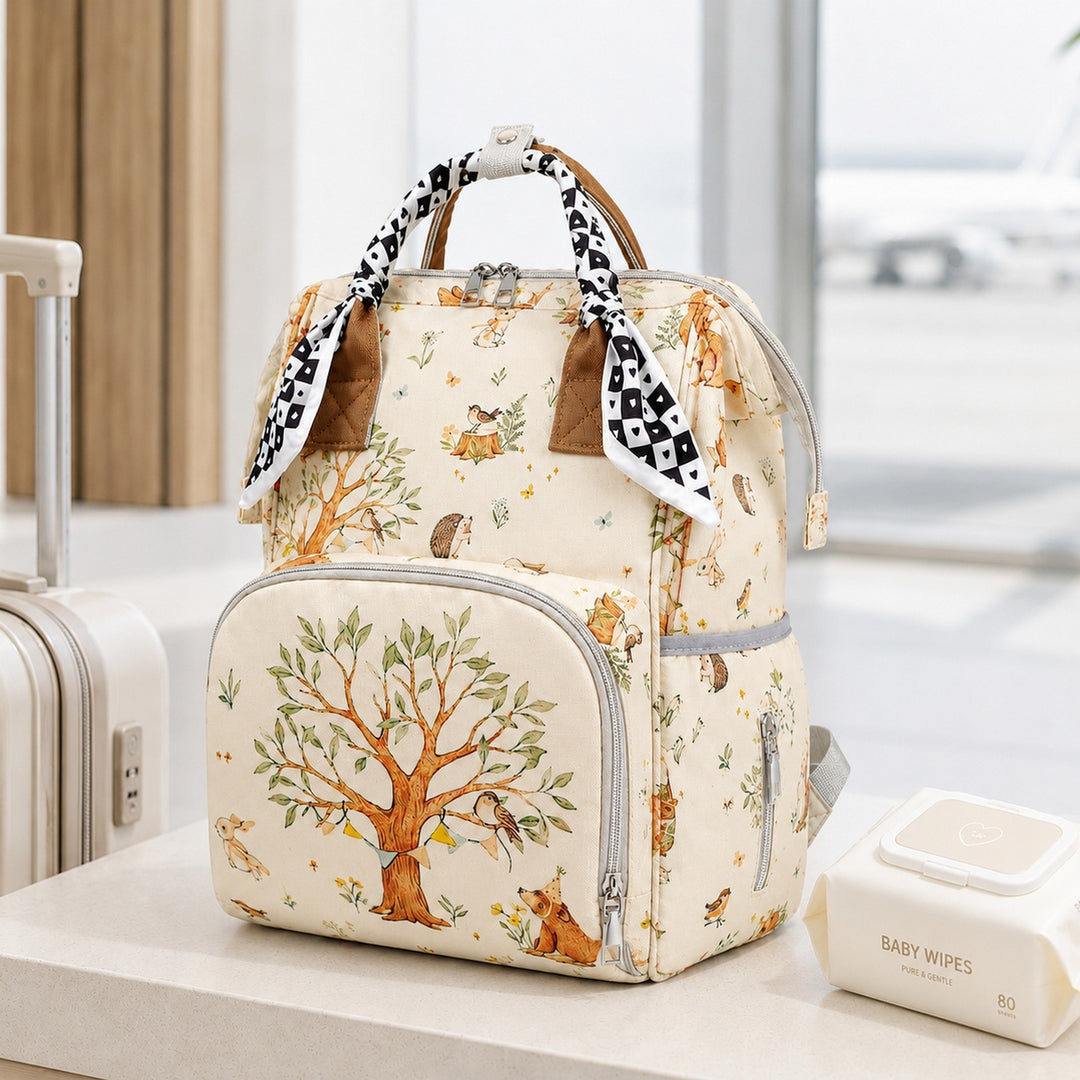 Portable Illustrated Backpack Bowlift