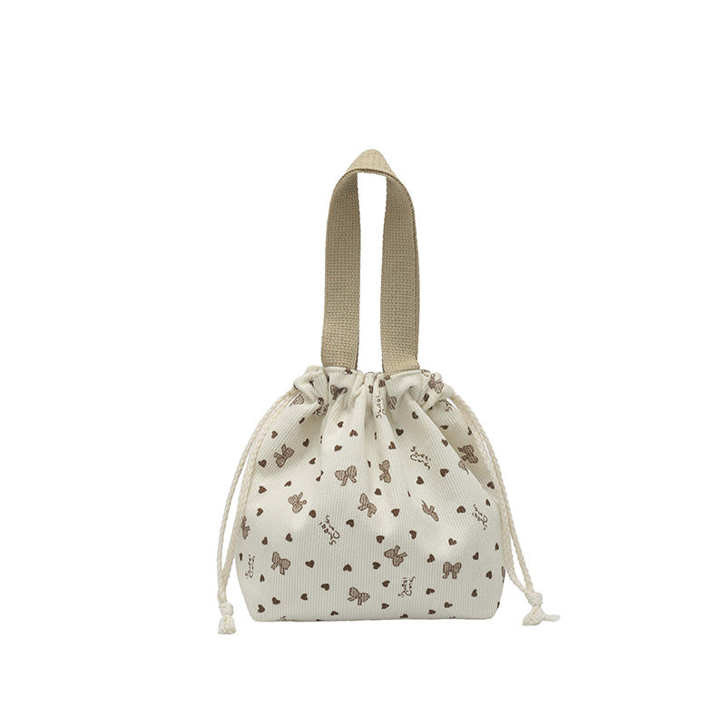 WoTextured Drawstring Mini Pouch Bowlift