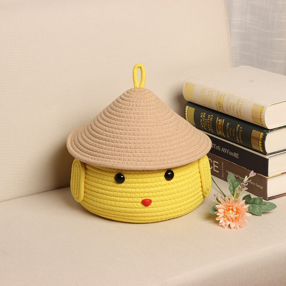 Decorative Cotton Storage Basket Bowlift
