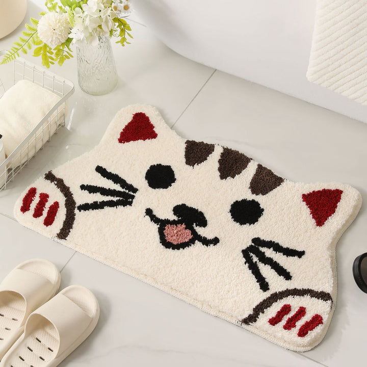 Playful Cartoon Bath Mat Bowlift