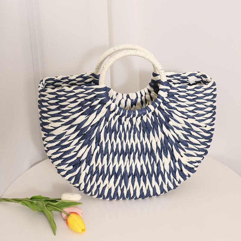 Stylish basket bag with round handle Bowlift