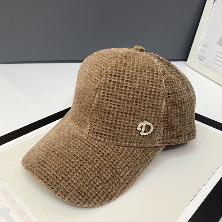Women's Embellished Textured Baseball Cap Bowlift