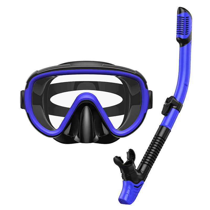 Premium dive mask with anti-fog function and flexible breathing tube Bowlift