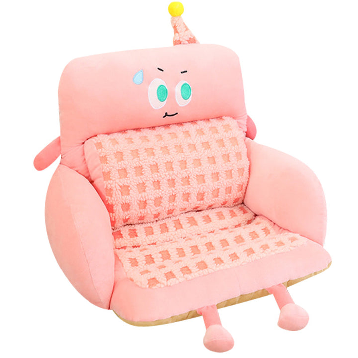 Cuddle pillow with playful face Bowlift