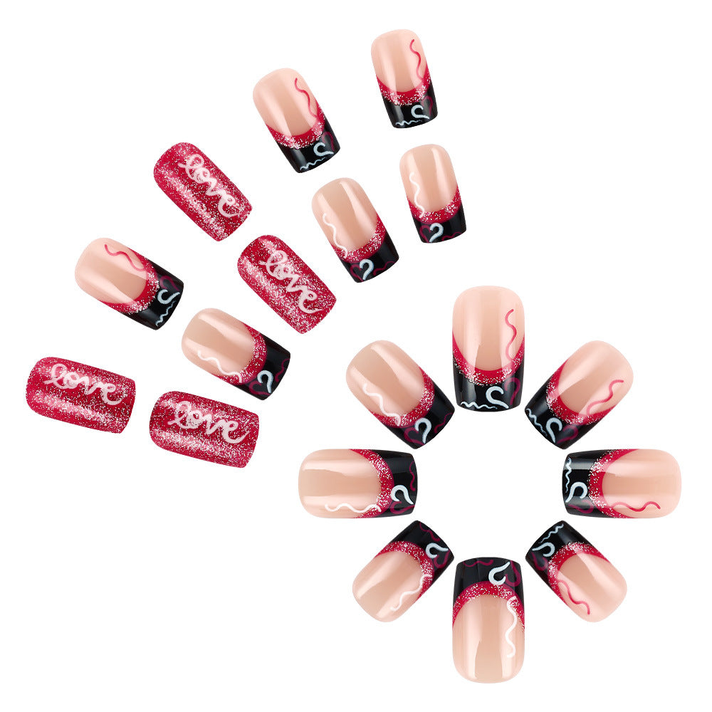 Glamorous Glitter Nail Art Design Bowlift