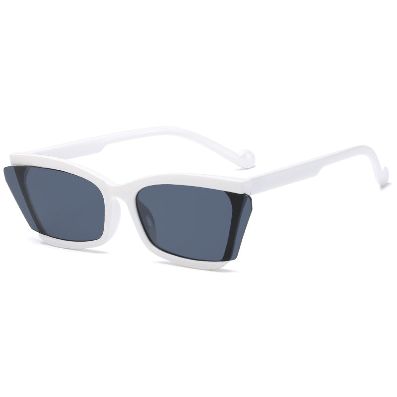 Women's fashionable sunglasses with unique rectangular design and UV protection Bowlift