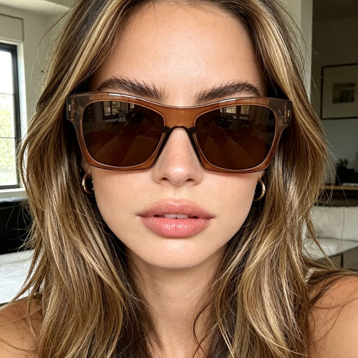 Women's fashionable sunglasses in elegant rectangle design Bowlift