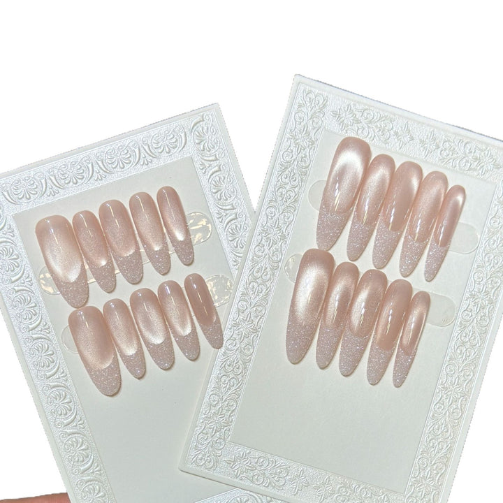 Glossy Press-On Nails Set Bowlift
