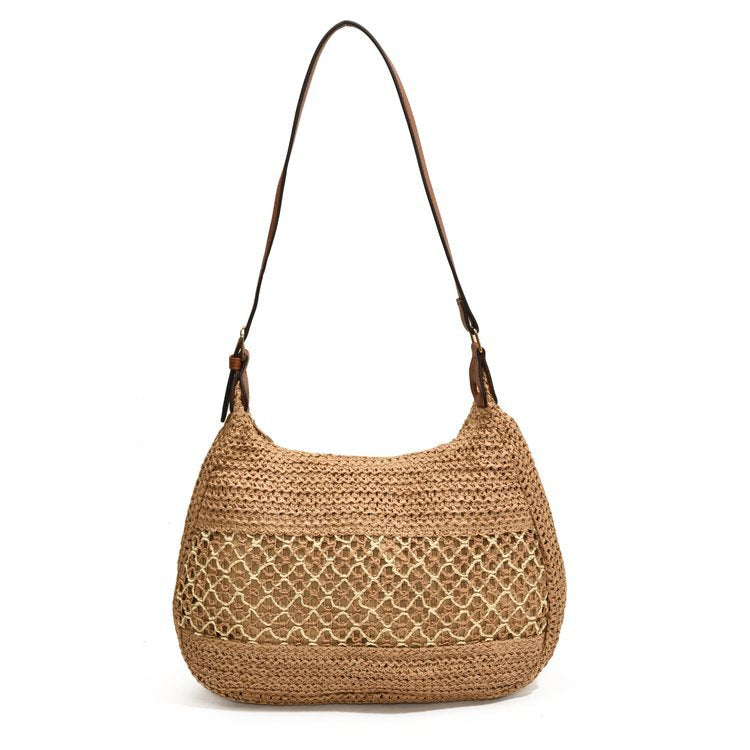 Casual Shoulder Bag Made of Natural Material Bowlift
