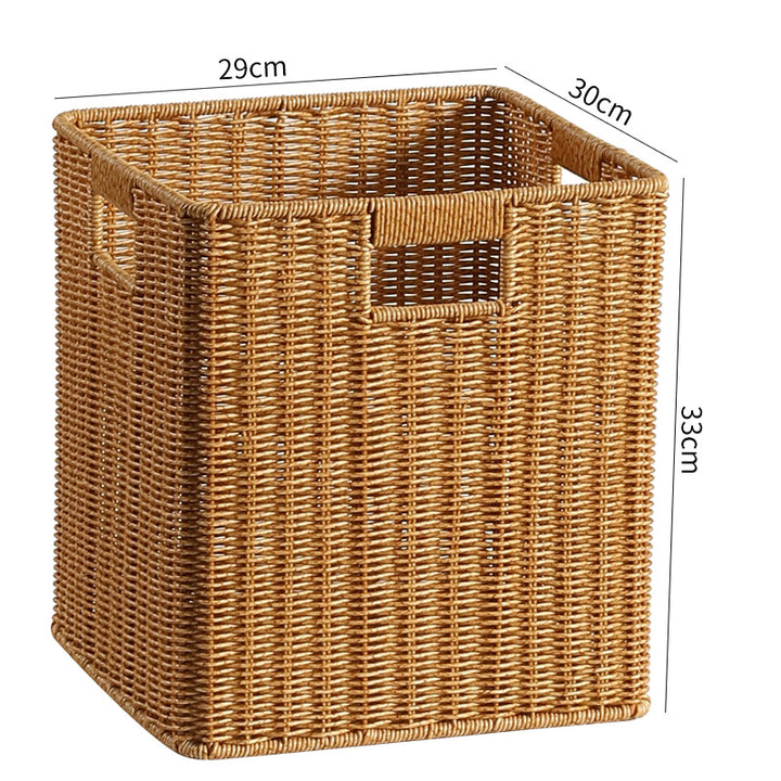 Handcrafted Wicker Storage Tray Bowlift