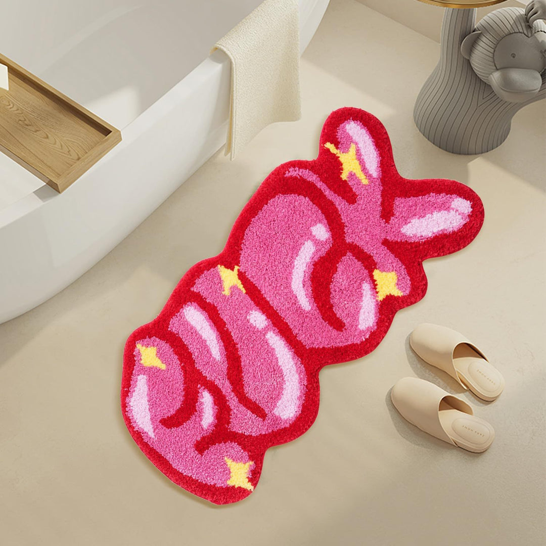 Cute Bunny-Shaped Bath Mat Bowlift