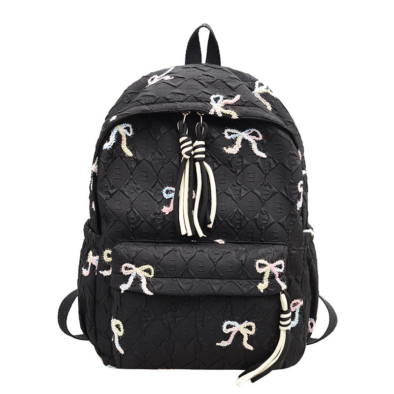 Creative Bow Patterned Backpack Bowlift