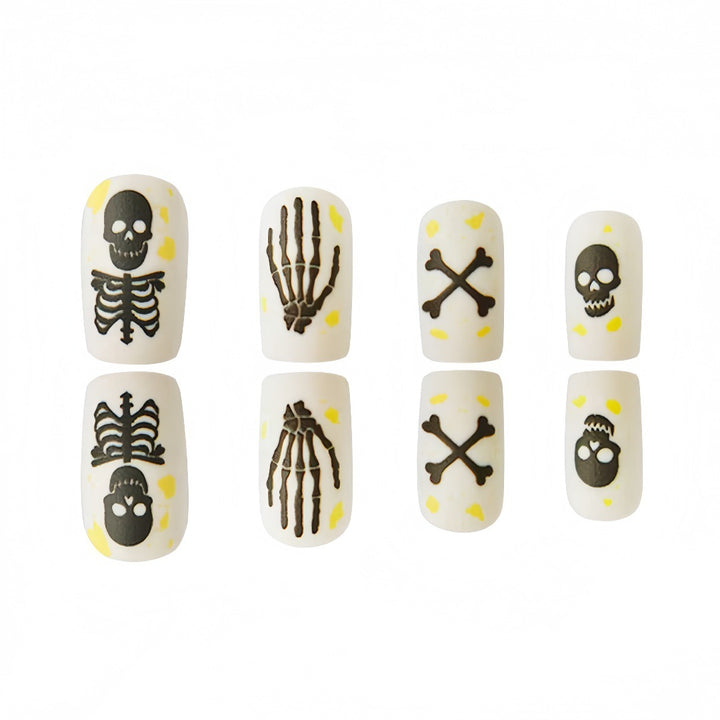 Creative Skeleton Nail Art Design Bowlift