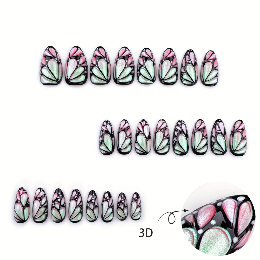 Artistic Butterfly Nail Art Bowlift