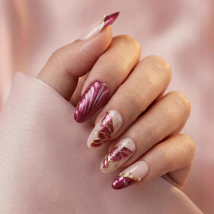 Decorative Press-On Nail Art Extensions Bowlift