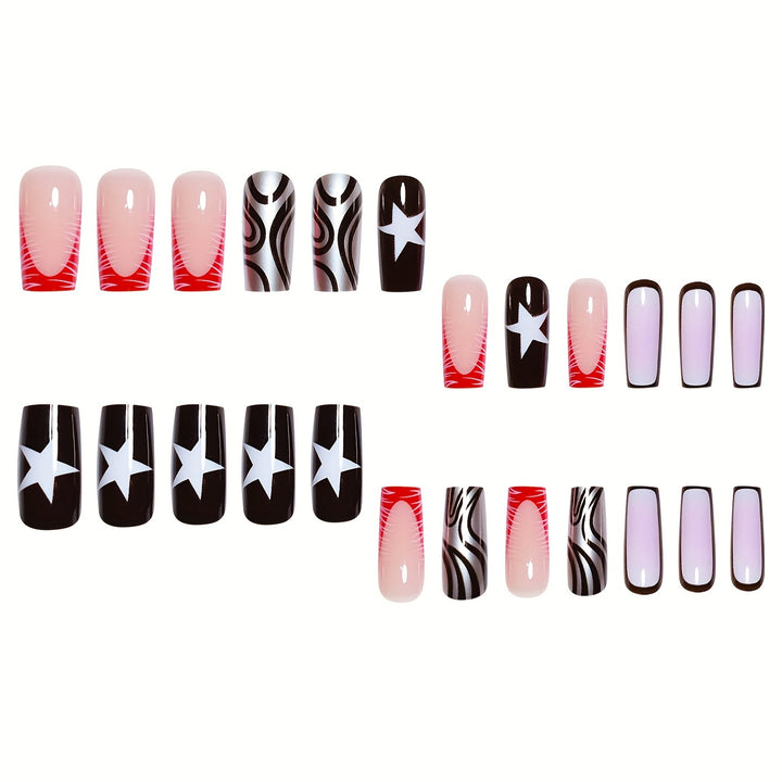 Creative Artistic Press-On Nails Bowlift