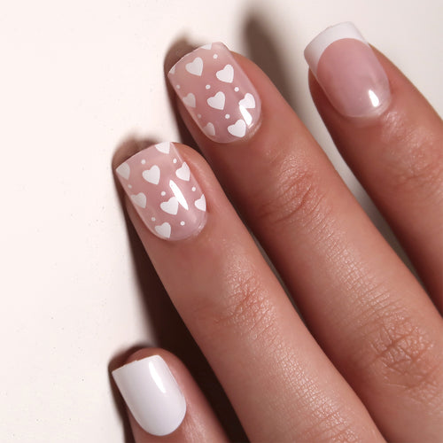 Artistic Nail Art with Heart Pattern Bowlift