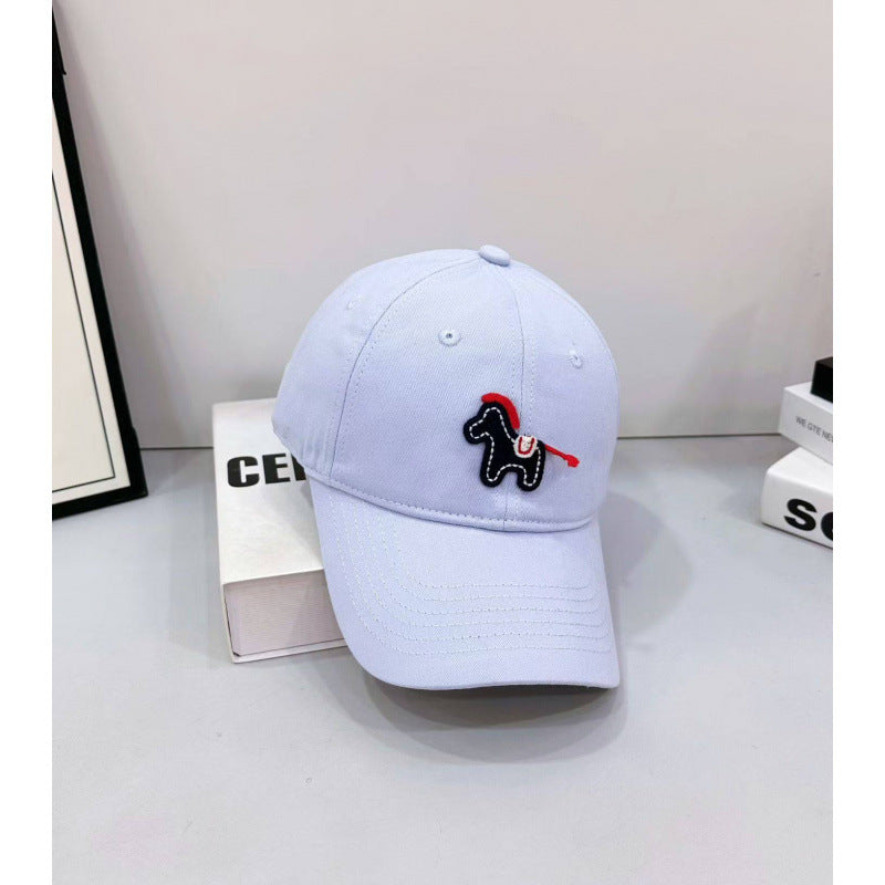 Women's Playful Embroidered Pony Baseball Cap Bowlift