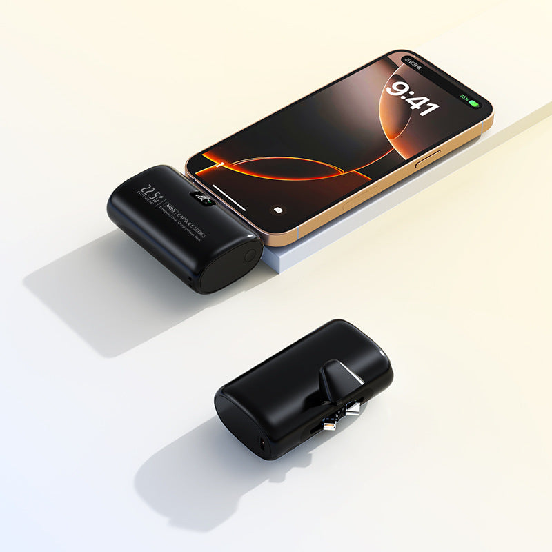 Portable power bank with integrated charger Bowlift