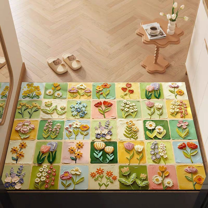 Floral Decorative Area Mat