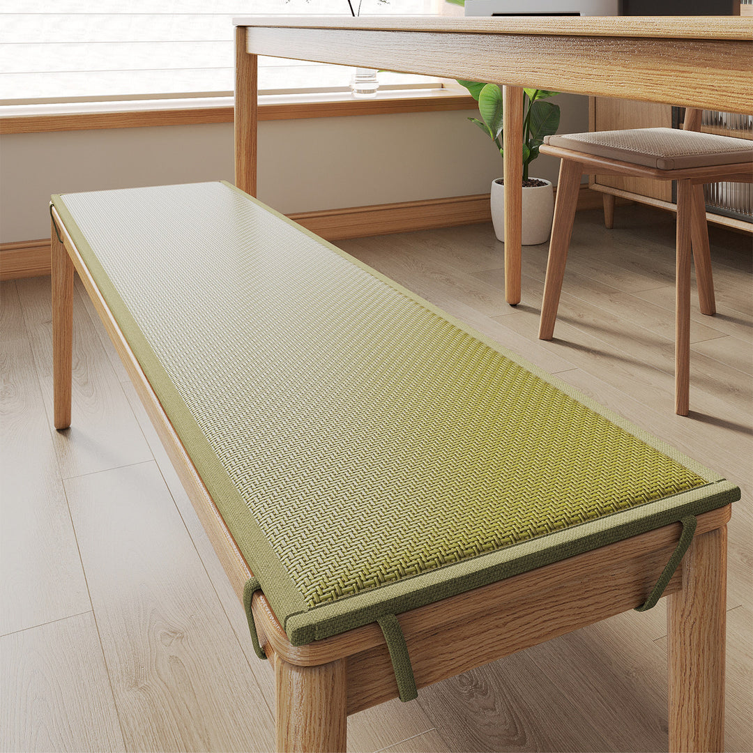 Woven Dining Bench Cushion Mat Bowlift