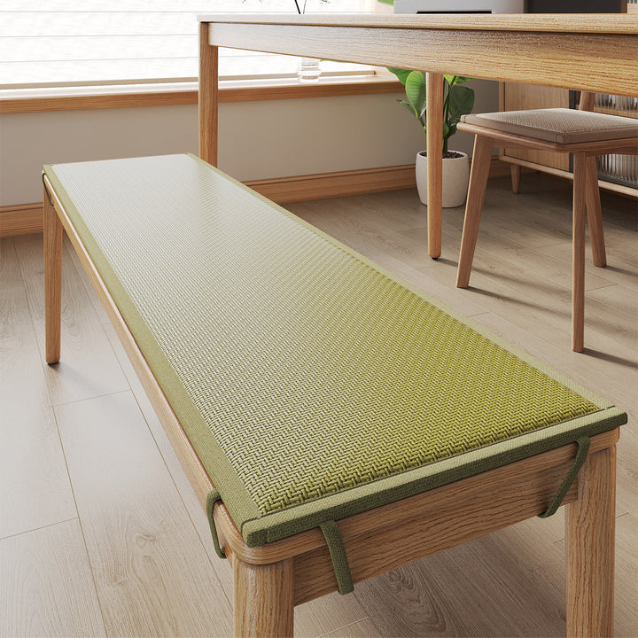 Woven Dining Bench Cushion Mat Bowlift