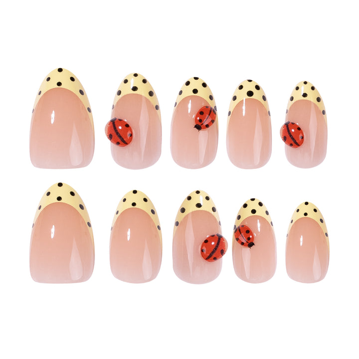 Creative Nail Art with Ladybug Motifs Bowlift
