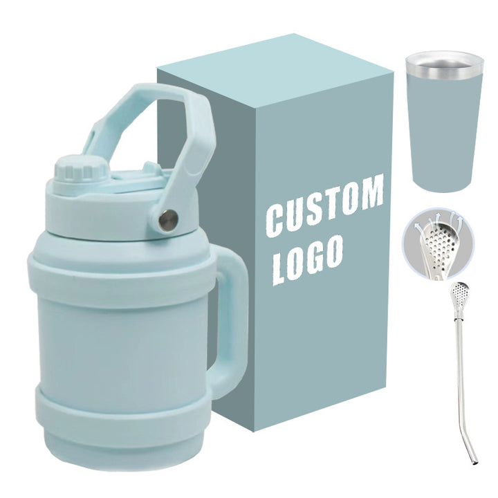 Ladies Insulated Stainless Steel Drinking Bottle with Practical Handle and Double Wall Technology Bowlift