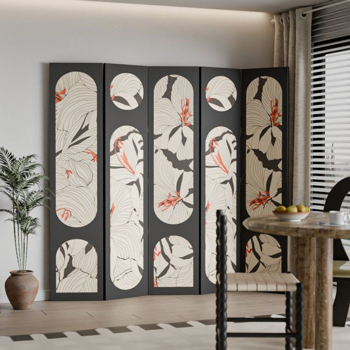 Artistic Floral Room Divider Bowlift