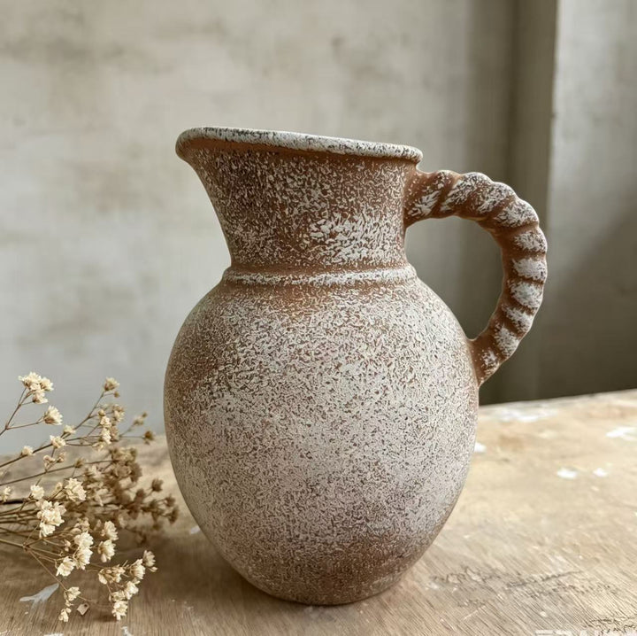 Elegant and Rustic Ceramic Carafe Bowlift