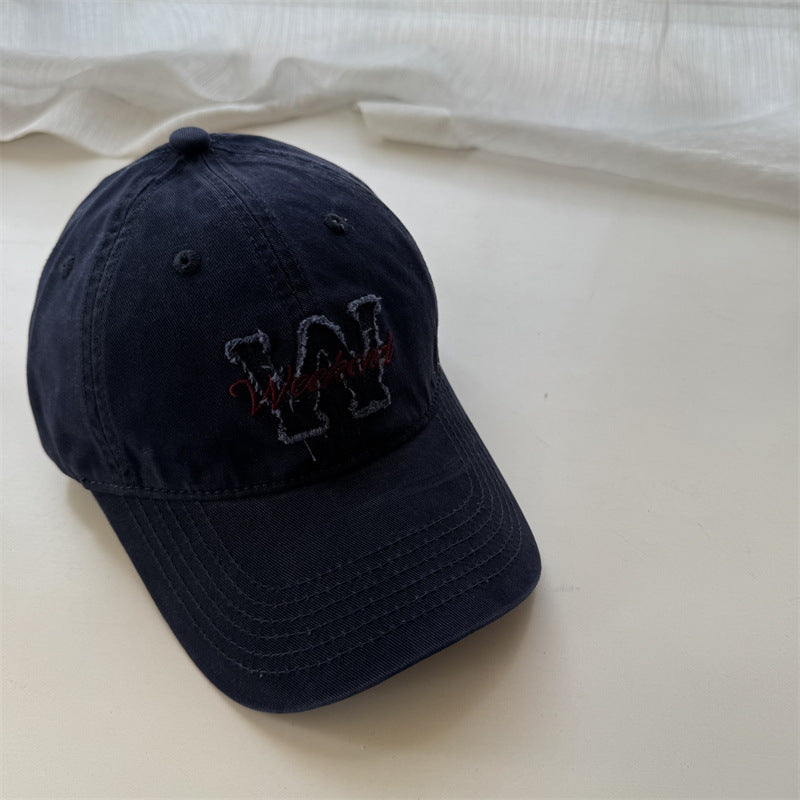 Women's Casual Embroidered Cotton Cap Bowlift