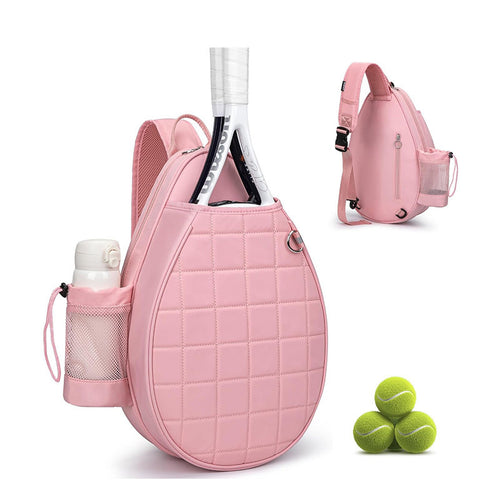 Sporty racket bag with integrated bottle and compartments Bowlift