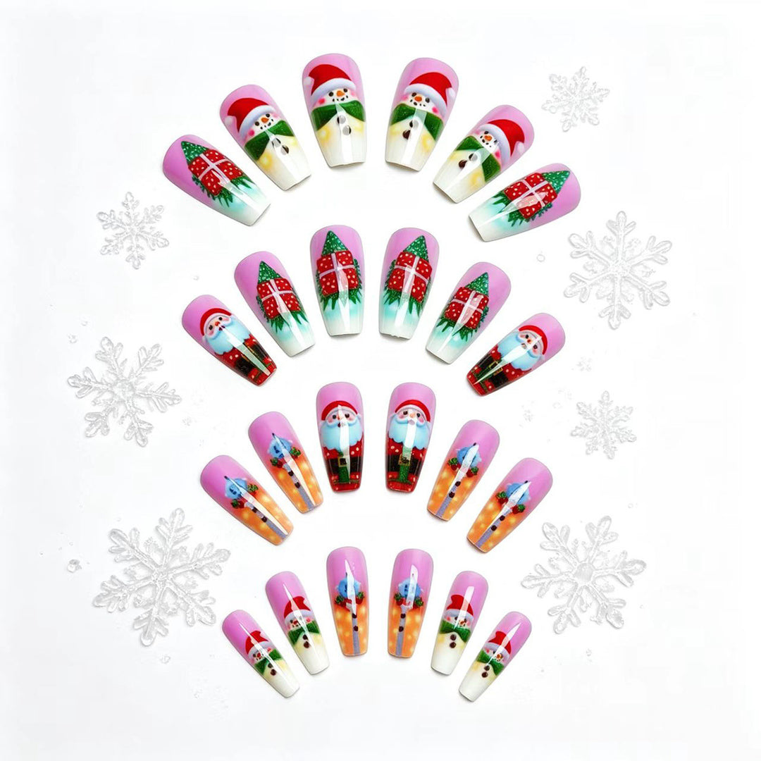 Festive Nail Art Artificial Nails Bowlift