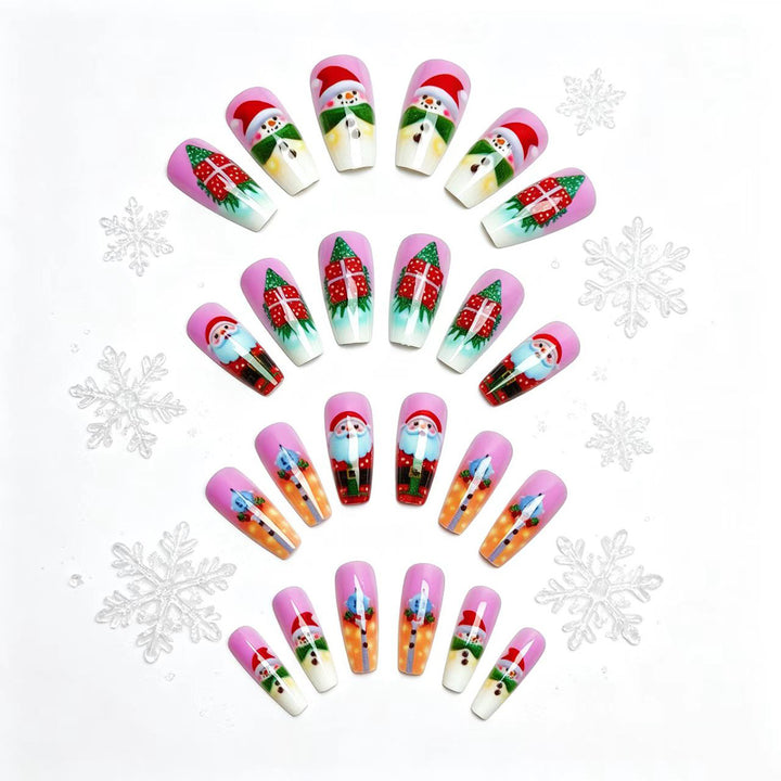 Festive Nail Art Artificial Nails Bowlift