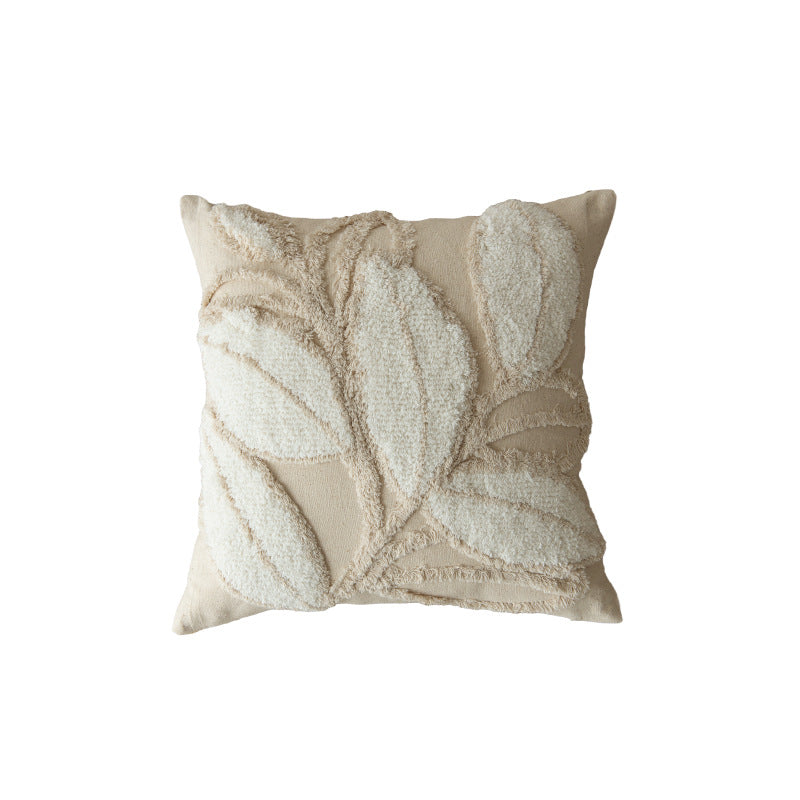 Decorative Tufted Square Throw Pillow with Tassel Corners Bowlift