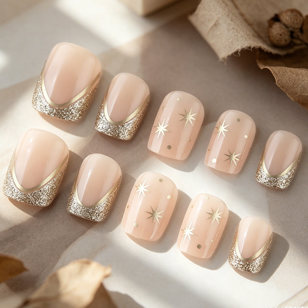 Luxurious Star-Embellished Nail Art Set Bowlift