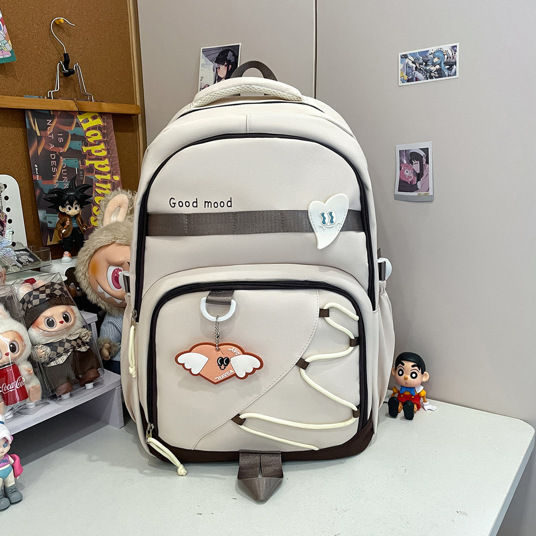 Backpack with Stylish Design and Practical Exterior Pockets Bowlift