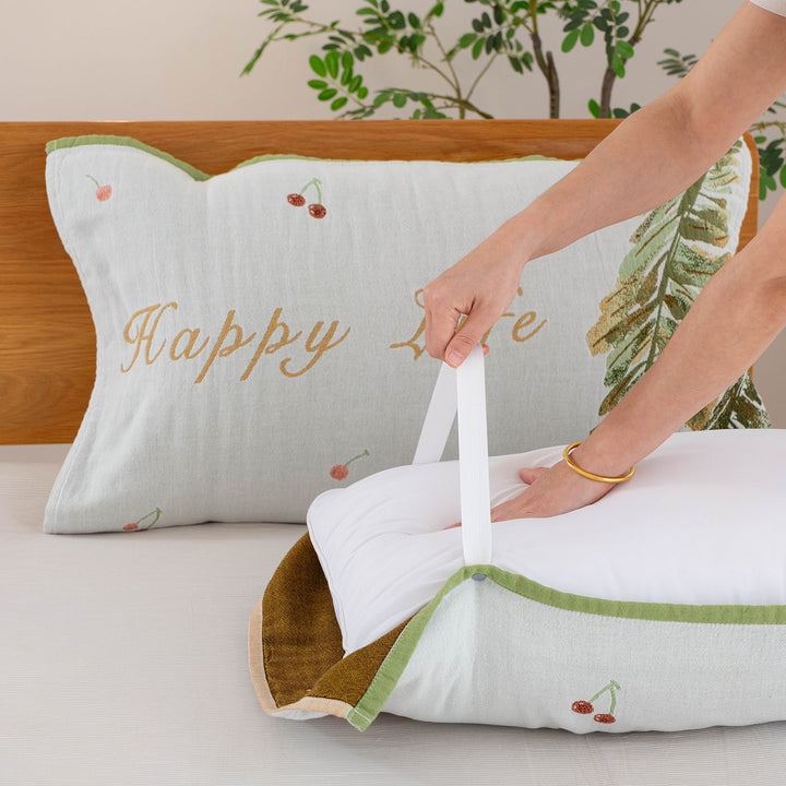 Women's pillow with removable cotton cover Bowlift