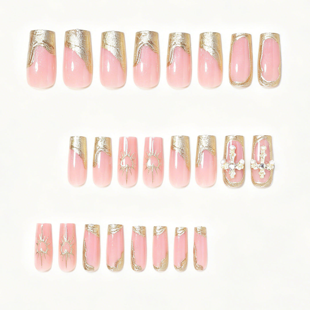 Decorative Long Acrylic Nail Tips Bowlift