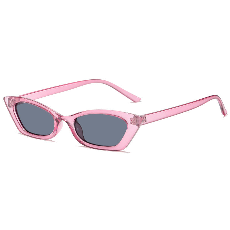 Women's fashionable cat-eye sunglasses with transparent frame Bowlift