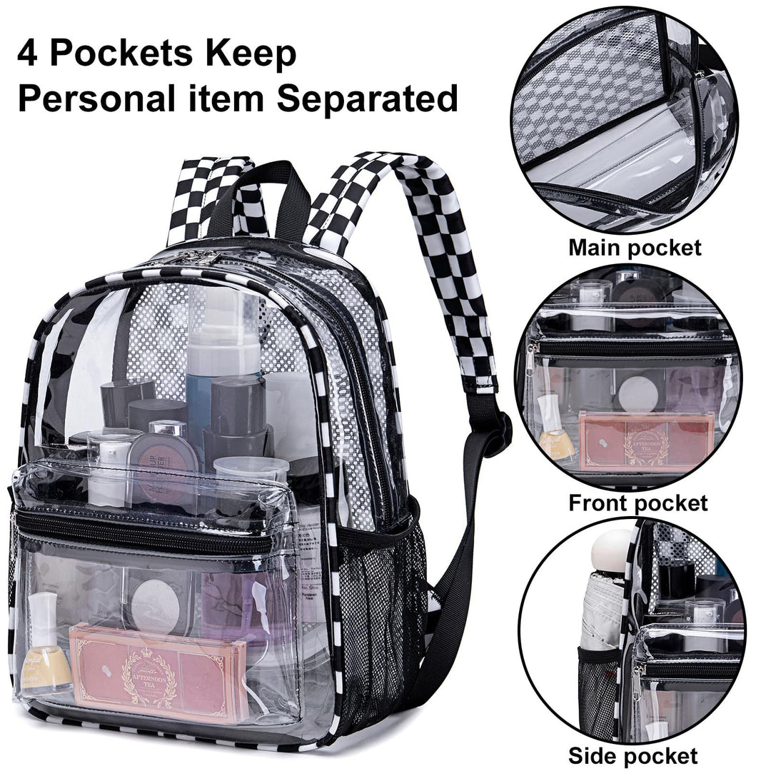 Unisex Transparent School Backpack Bowlift