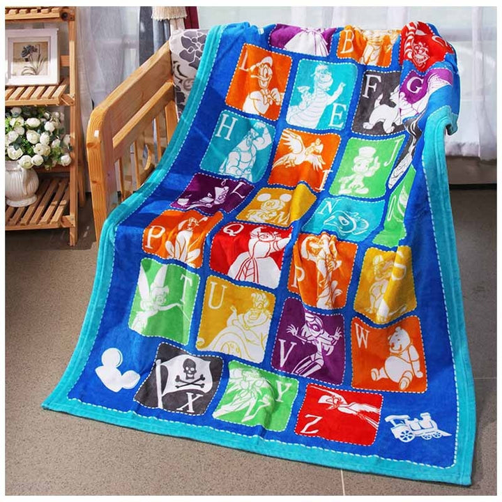 Cartoon-themed Fleece Throw Blanket